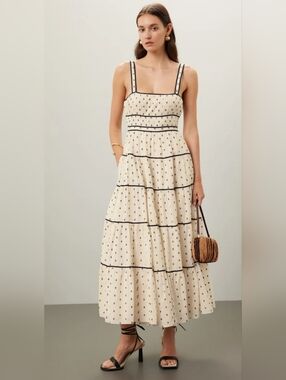 ULLA JOHNSON CLEMENTE DRESS SIZE 6 MSRP $490